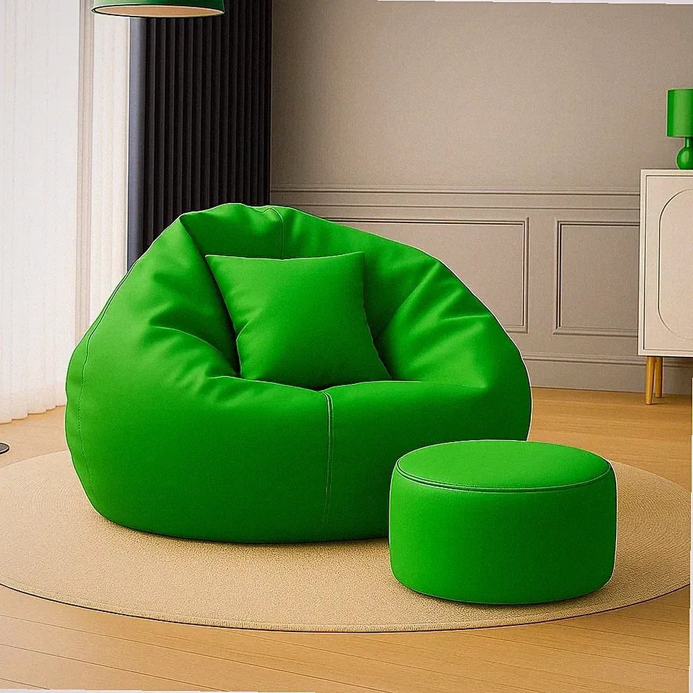Bean bag Chair Sofa footrest cover without beans only cover faux Leather XXXL