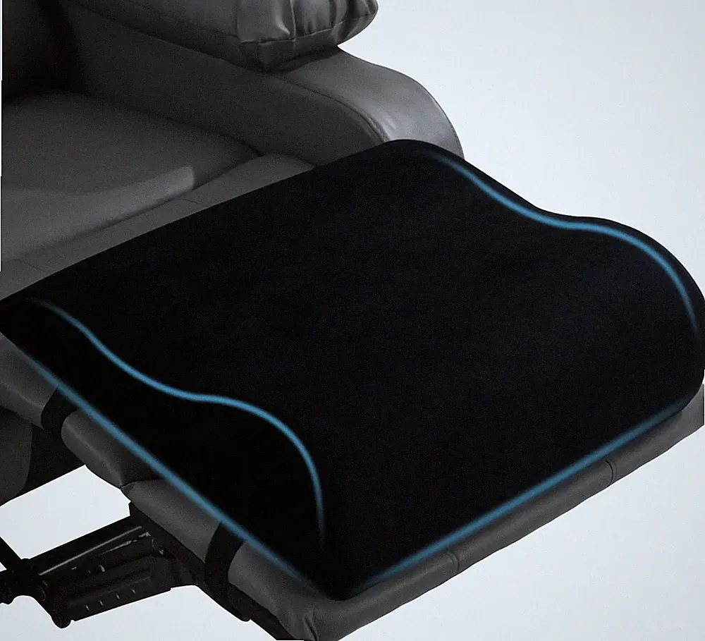HOMBYS Extra Large Recliner Leg Pillow, Foam Foot Rest 20"x16"x5", Black