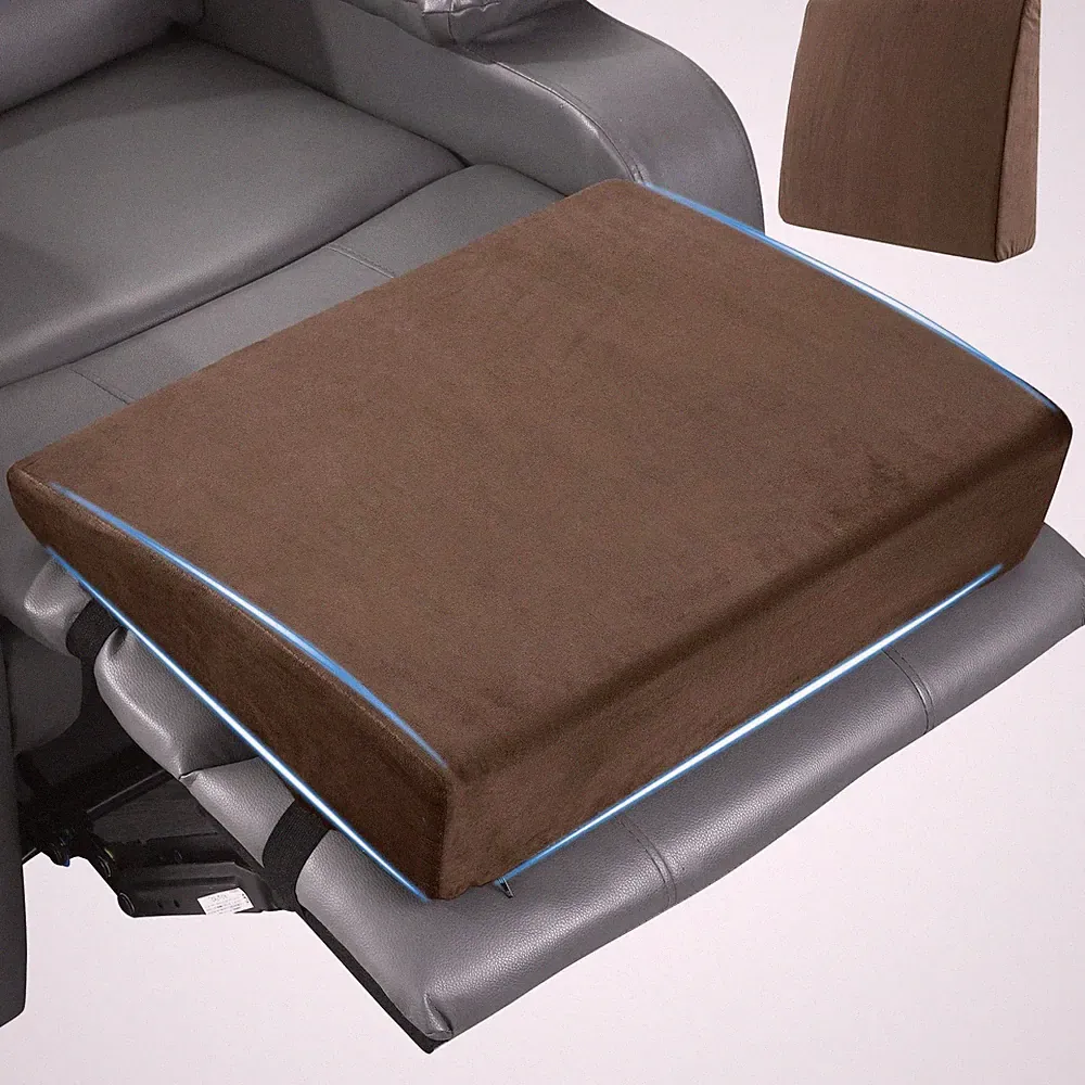 MABOZOO Wedge Recliner Leg Pillow, Foam Extra Large Foot 20x16x5 Inch, Coffee