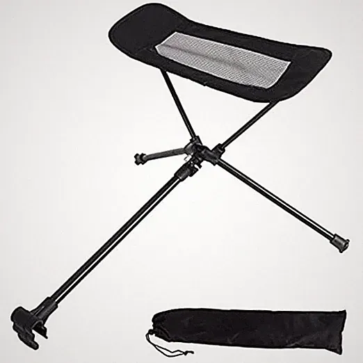 Universal Camping Chair Foot Rest Ottoman Folding Attachable Leg Rest Recliner